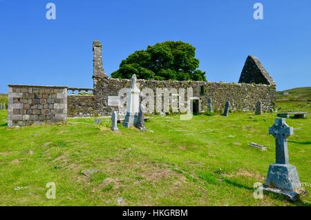 L'église Sainte-Marie, Kilmuir, île de Skye Banque D'Images