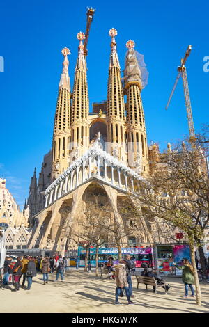 Sagrada Familia, Barcelona, Espagne Banque D'Images