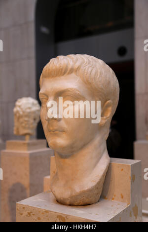 Drusus l'Ancien (38 BC-9 Bc). Homme politique romain et un commandant militaire. Fils de Livie. Buste. En, 20-27. À partir de Rome. Banque D'Images