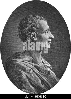 Charles de Secondat, baron de Montesquieu Banque D'Images