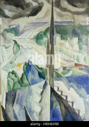 Robert Delaunay La flèche de Notre Dame 1909 Musée de Grenoble Banque D'Images