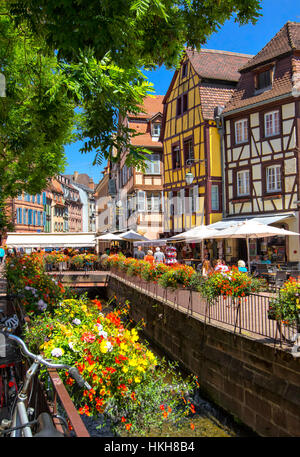 La vieille ville de Colmar, Alsace Banque D'Images