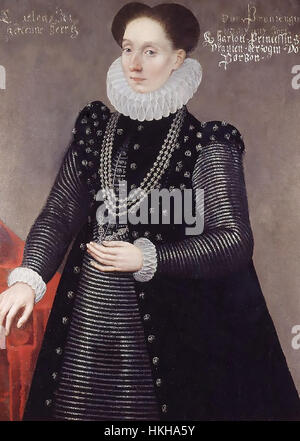 CHARLOTTE DE BOURBON (1546/7 - 1582) troisième épouse de Guillaume le Taciturne, Prince d'Orange sur 1579 Banque D'Images