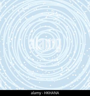 Vector background pour nouvel an fête carte avec des lignes rondes et la neige Illustration de Vecteur