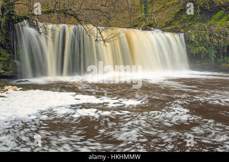 Chutes d'Ddwli la vallée de Neath Galles du Sud Banque D'Images