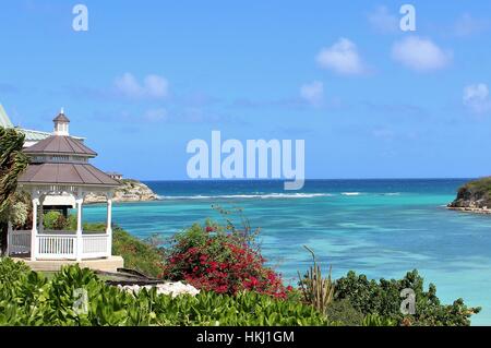 Plage de Paradise - Antigua Banque D'Images