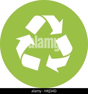 Signal vert environnement recyclage soins, vector illustration Illustration de Vecteur