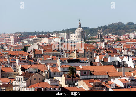 Basilica da Estrela, Estrela, Lisbonne, Portugal Banque D'Images