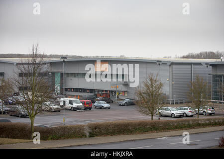 The UK's biggest grossiste alimentaire, Booker Groupe,cash and carry négoce centre à Cambridge. Banque D'Images