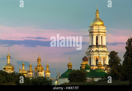 Avis sur Kiev Pechersk Lavra, le monastère orthodoxe inclus dans la liste du patrimoine mondial de l'UNESCO,Ukraine Kiev, Banque D'Images