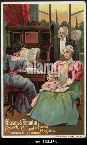 Mason & Hamlin, église, chapelle et petit salon d'organes. Niveau de la planète. (Avant) Banque D'Images