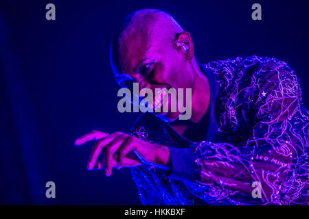 Milano, Italie. 28 janvier 2017. Skunk Anansie effectue live au Mediolanum Forum à Milan, Italie : Crédit Mairo Cinquetti/Alamy Live News Banque D'Images