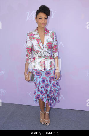 Hollywood, Etats-Unis. 28 janvier, 2017. Thandie Newton. 2017 Célébration de la variété Brunch candidats pour le prix tenue au Kodak Theater à Hollywood, Etats-Unis. (Crédit Image : © Birdie Thompson/AdMedia via Zuma sur le fil) Banque D'Images