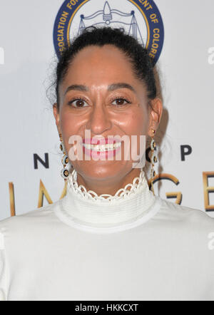 Hollywood, Etats-Unis. 28 janvier, 2017. Tracee Ellis Ross à la 48ème NAACP Image Awards nominés déjeuner à l'hôtel Loews Hollywood Hotel à Hollywood, Californie. Credit : Koi Sojer/Snap'n u Photos/media/Alamy Punch Live News Banque D'Images