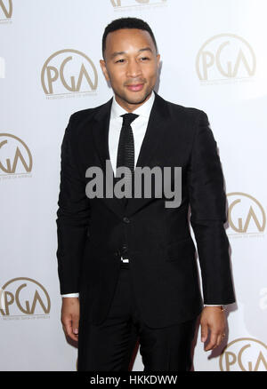 Los Angeles, USA. 28 janvier, 2017. John Legend arrive à la guilde des producteurs 2017 Awards tenue à l'hôtel Beverly Hilton. Credit : Crédit : AdMedia AdMedia/ZUMA/Alamy Fil Live News Crédit : ZUMA Press, Inc./Alamy Live News Banque D'Images