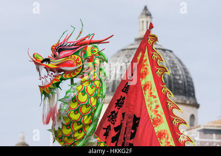 Défilé du Nouvel An chinois à Londres, Angleterre, Royaume-Uni, UK Banque D'Images