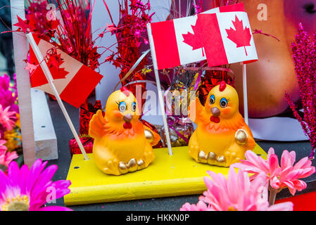 Vancouver, Canada. 29 janvier, 2017. Défilé du Nouvel An chinois a lieu pour célébrer l'année du coq à Vancouver, Colombie-Britannique. Banque D'Images