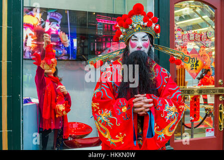 Vancouver, Canada. 29 janvier, 2017. Défilé du Nouvel An chinois a lieu pour célébrer l'année du coq à Vancouver, Colombie-Britannique. Banque D'Images