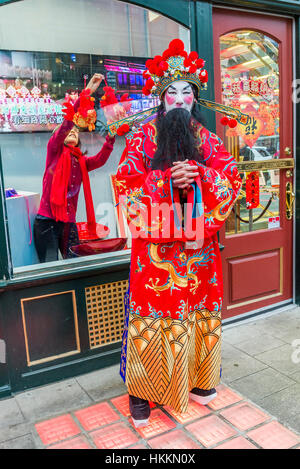 Vancouver, Canada. 29 janvier, 2017. Défilé du Nouvel An chinois a lieu pour célébrer l'année du coq à Vancouver, Colombie-Britannique. Crédit : Michael Wheatley/Alamy Live News Banque D'Images