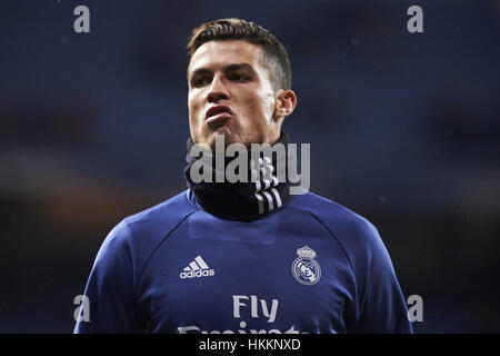 Madrid, Espagne. 29 janvier, 2017. Cristiano Ronaldo (Real Madrid) ; l'avant en action au cours de la Liga match entre le Real Madrid et Real Sociedad au Santiago Bernabeu à Madrid. Crédit : Jack Abuin/ZUMA/Alamy Fil Live News Banque D'Images