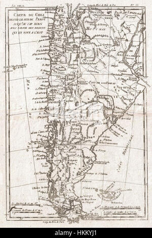 1780 Raynal et bonne carte de chili - Geographicus - Chili-bonne-1780 Banque D'Images