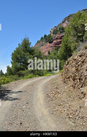 Les alentours de Siurana dans les montagnes de Prades Banque D'Images