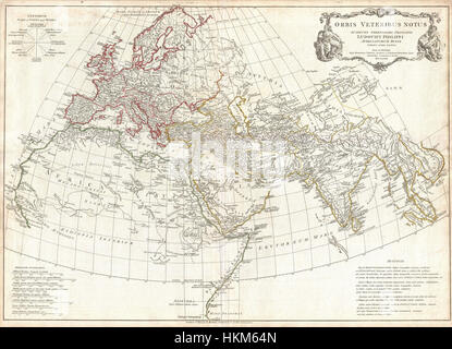 1794 Anville Site de l'Ancien Monde - Geographicus - AncientWorld-anville-1794 Banque D'Images