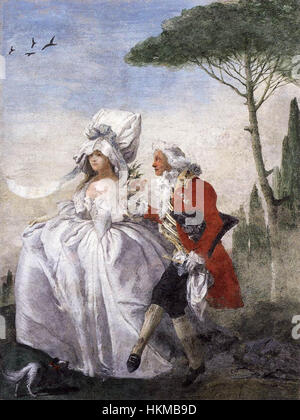 Giovanni Domenico Tiepolo - Menuet en Villa - WGA22389 Banque D'Images