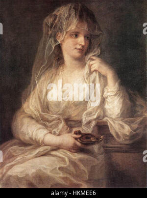 Angelica Kauffmann - Portrait d'une femme habillée en Vestal Virgin - WGA12101 Banque D'Images