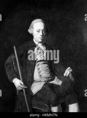 Le portrait de John Lane par John Singleton Copley capture la ressemblance de la figure américaine du XVIIIe siècle. La peinture à l'huile démontre la maîtrise du portrait par Copley et son attention aux détails dans le rendu des vêtements, l'expression faciale et la posture. Banque D'Images