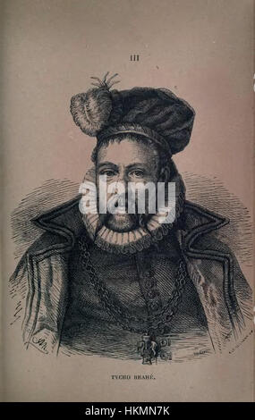 Le tableau intitulé 'les fondateurs de l'astronomie moderne' de Bertrand (1865) célèbre les figures clés du développement de l'astronomie moderne, en particulier Tycho Brahe. L’œuvre reflète le progrès intellectuel de l’époque et le rôle des pionniers de l’astronomie. Banque D'Images