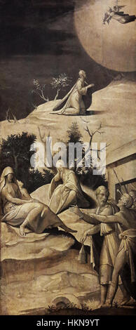 « Agony in the Garden », une peinture de Weerdt, représente Christ dans le jardin de Gethsémani, montrant une agitation émotionnelle intense alors qu'il contemple son destin avant la crucifixion. Banque D'Images