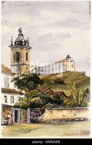 Adolphe d'Hastrel - Igreja da Lapa e Covento de Santa Tereza Banque D'Images