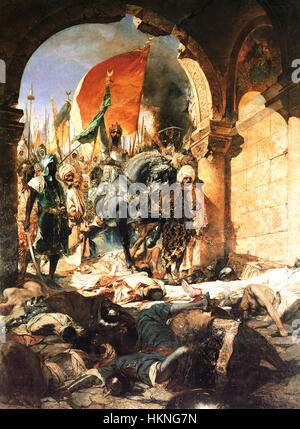 Benjamin-Constant-l'entrée de Mahomet II à Constantinople-1876 Banque D'Images