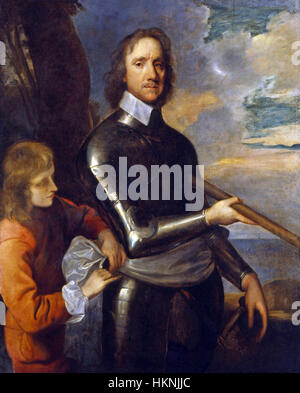 Oliver Cromwell par Robert Walker Banque D'Images