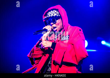 Milan, Italie. 28 janvier, 2017. Skunk Anansie effectue live au Mediolanum Forum à Milan, Italie. Credit : Mairo Cinquetti/Pacific Press/Alamy Live News Banque D'Images