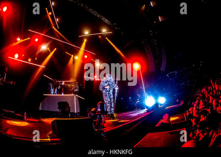 Milan, Italie. 28 janvier, 2017. Skunk Anansie effectue live au Mediolanum Forum à Milan, Italie. Credit : Mairo Cinquetti/Pacific Press/Alamy Live News Banque D'Images