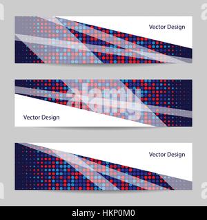 Ensemble de bannières horizontales Illustration de Vecteur