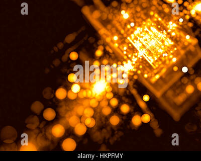 Blur - bulles de la technologie numérique abstrait image générée Banque D'Images