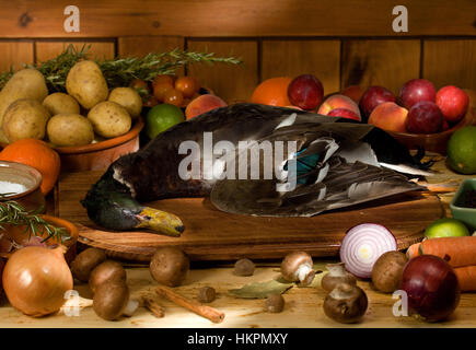 Canard entier origines des fruits et légumes Banque D'Images