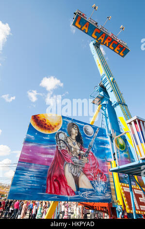 La foire de Séville (officiellement feria de abril de Sevilla, 'Seville Foire d'avril') se tient dans la capitale andalouse Séville. Banque D'Images