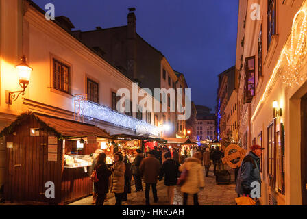 Wien, Vienne : Christkindlmarkt (marché de Noël) à Spittelberg dans le 7ème arrondissement, 07, Wien, Autriche. Banque D'Images