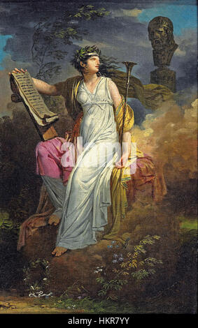 Calliope, muse de la poésie épique - Charles Meynier (autre Version) Banque D'Images