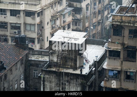 Bloc d'appartement dans la région des collines de Malabar de Mumbai Banque D'Images