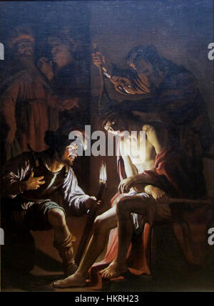 Le Christ couronné d'Épines par Gerard van Honthorst, Getty Center Banque D'Images