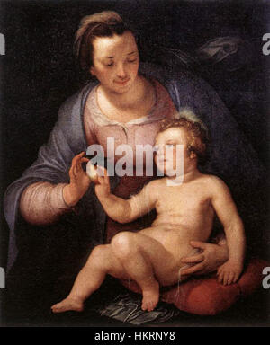 Cornelis Cornelisz. van Haarlem - Vierge à l'enfant - WGA05253 Banque D'Images