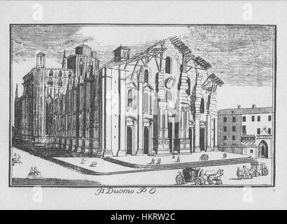 La série « vedute di Milano » de Marc'Antonio Dal Re, mettant en vedette l'emblématique Duomo de Milan, illustre la grandeur de la cathédrale au milieu du XVIIIe siècle. Le portrait détaillé reflète la beauté architecturale et l'importance culturelle de Milan. Banque D'Images