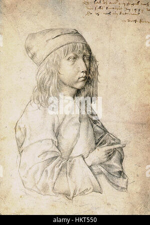 Dürer-self-portrait-à-la-age-de-treize Banque D'Images