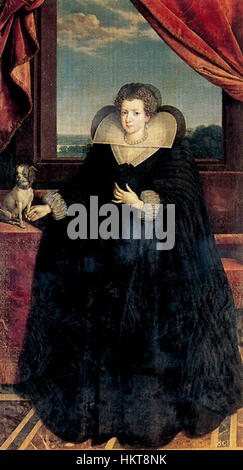 Elizabeth de France par Frans Pourbus (Prado) Banque D'Images