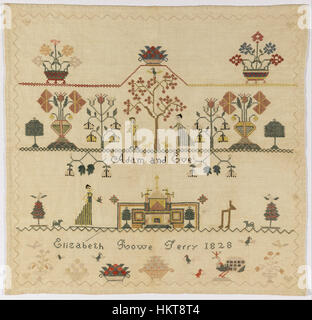 Elizabeth Terry Rowe, American - Sampler - Google Art Project Banque D'Images